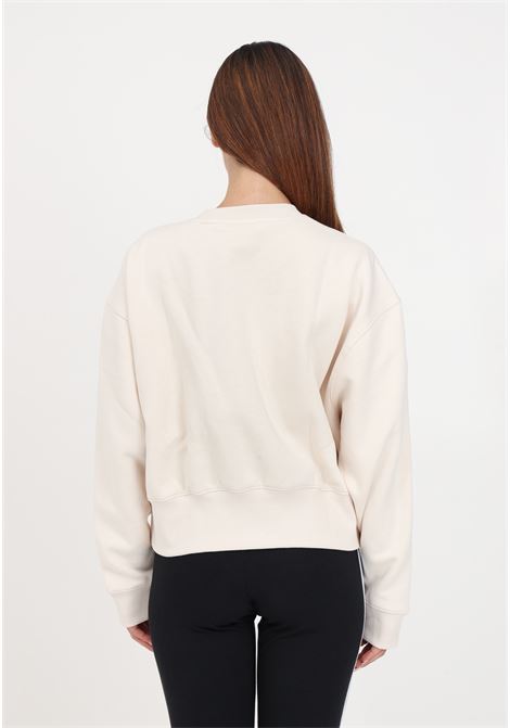 Beige women's sweatshirt with embroidery ADIDAS ORIGINALS | IA6502.